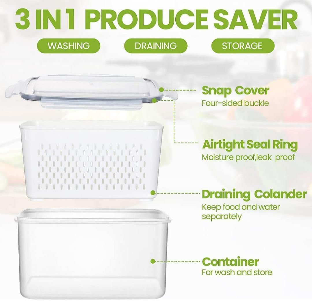 Fresh Stack | Kitchen Food Storage Containers (Pack of 2)