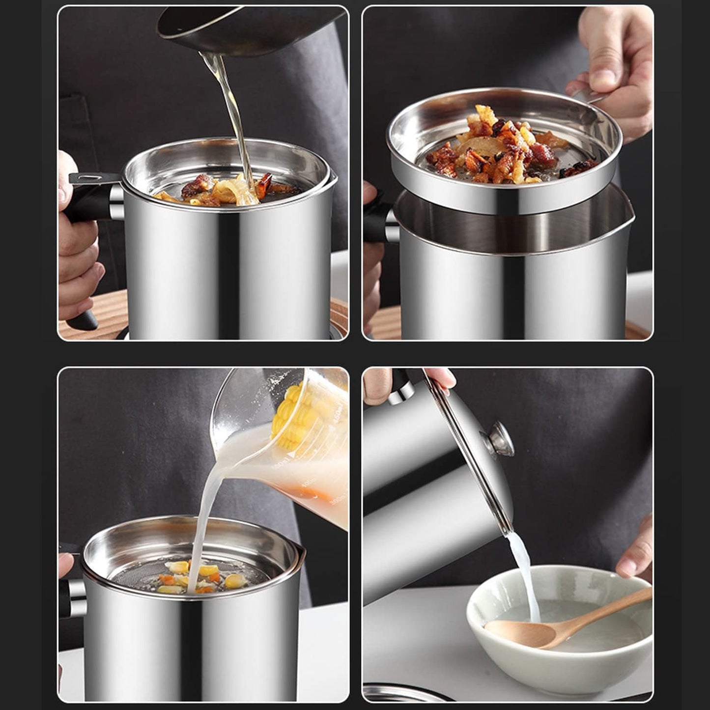 Stainless Steel Oil Filter Pot