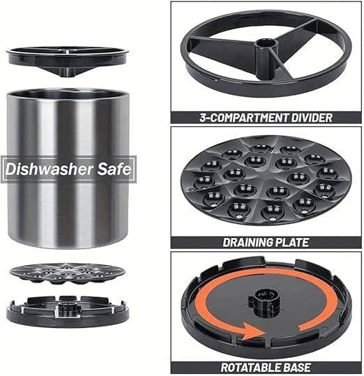 360° Rotating Utensil Holder