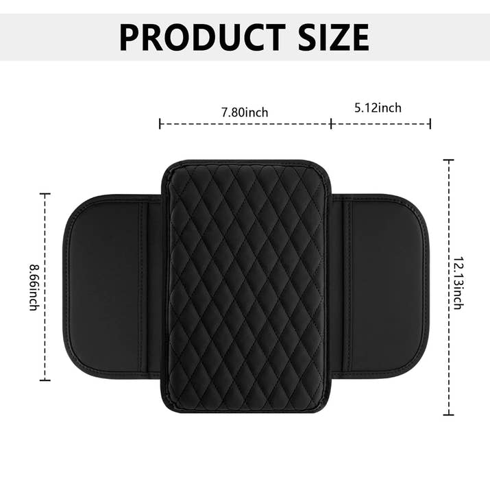 Car Armrest Cushion with Pockets